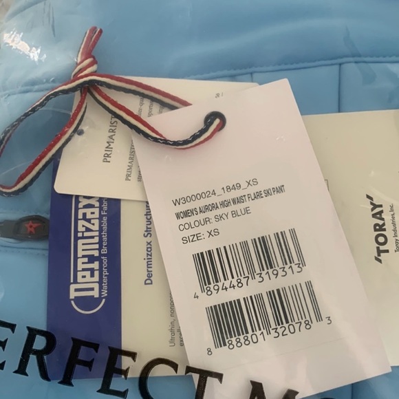 NWT Perfect moment Aurora flared ski pants in sky blue sz XS - Picture 5 of 5